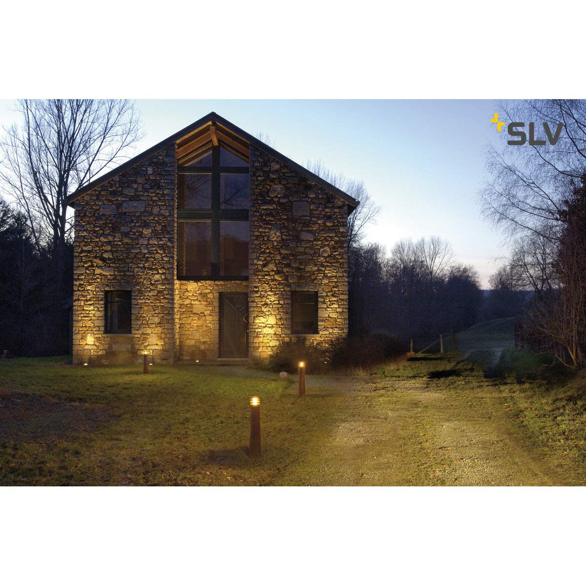 SLV Free-Standing lamp Rusty 70 / Outdoor Illumination for Paths Walls, entrances, LED Outdoor Garden lamp / E27 IP55 11W Rust - Image 2