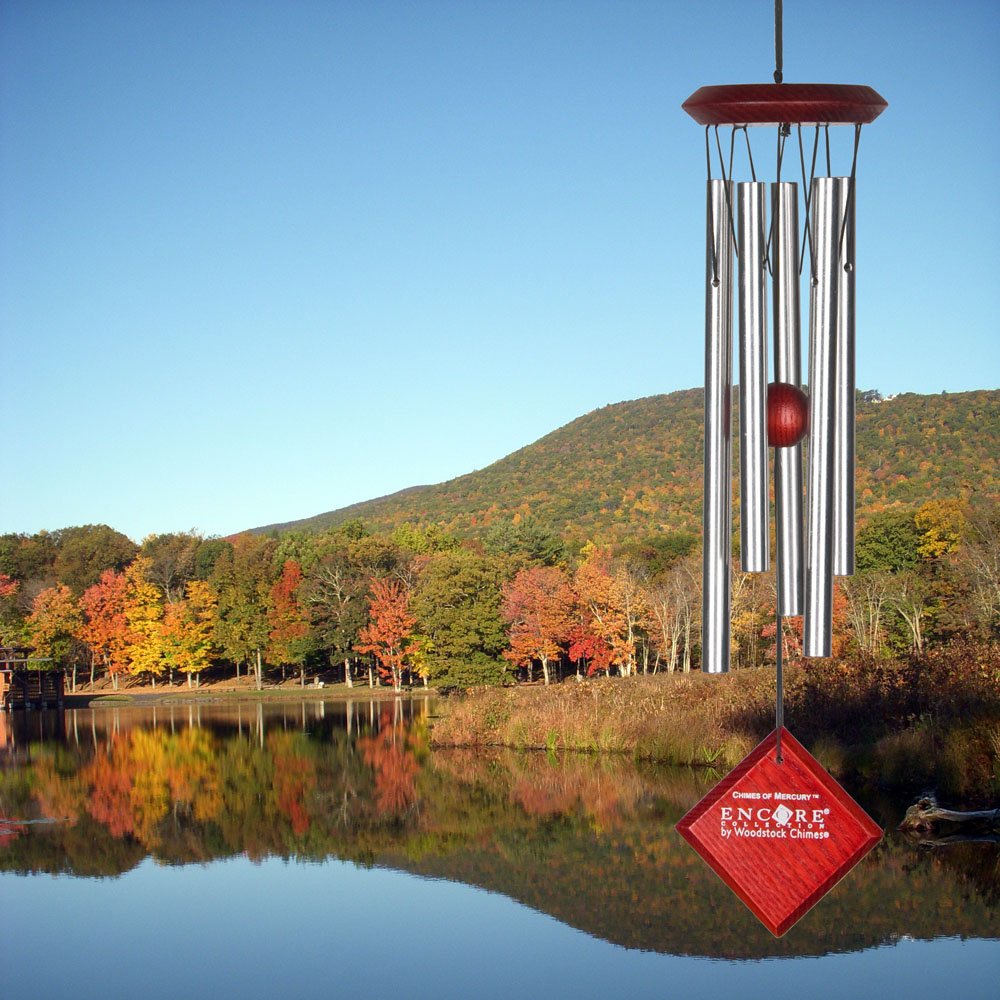 Woodstock DCS14 Encore Collection Silver Chimes of Mercury Windchime, 14" - Image 4