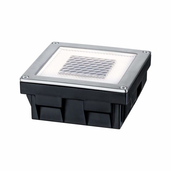 Paulmann Outdoor Recessed Lamp, Polycarbonate, Integriert, 0.24 W, Stainless Steel, Clear