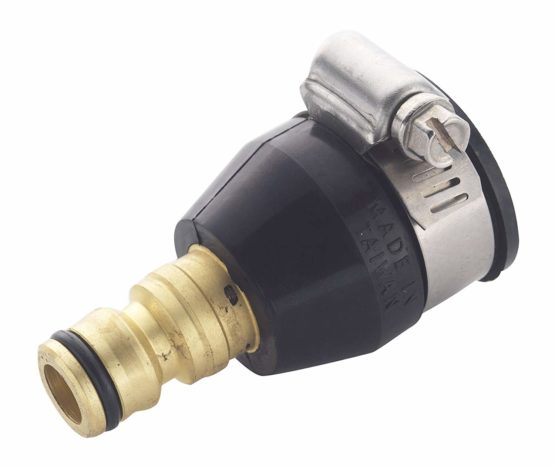 Spear & Jackson BWF15 Tap Connector with Hose Clip, Black