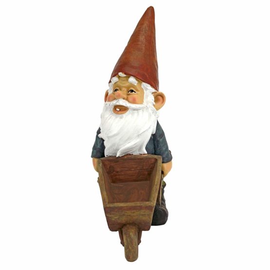 Design Toscano Wheelbarrow Willie Garden Gnome Statue Bird Feeder, 30 cm, Polyresin, Full Color - Image 3