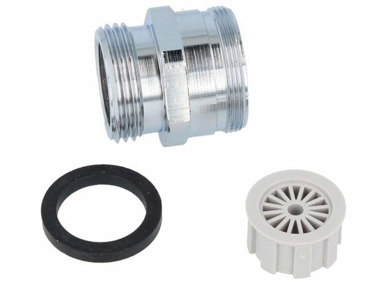 Tecuro, Mixing Nozzle M28 x 1, Adapter for Garden Hose, Chrome - Image 2