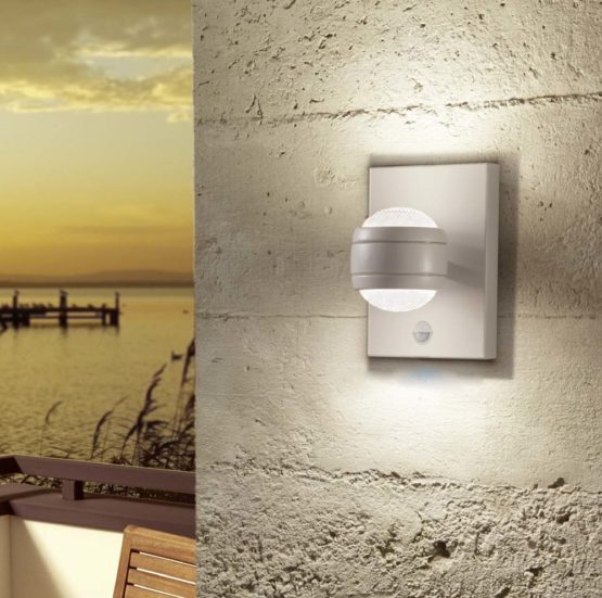 EGLO 96019 LED Silver Outdoor Wall Light SESIMBA 1 - Image 3