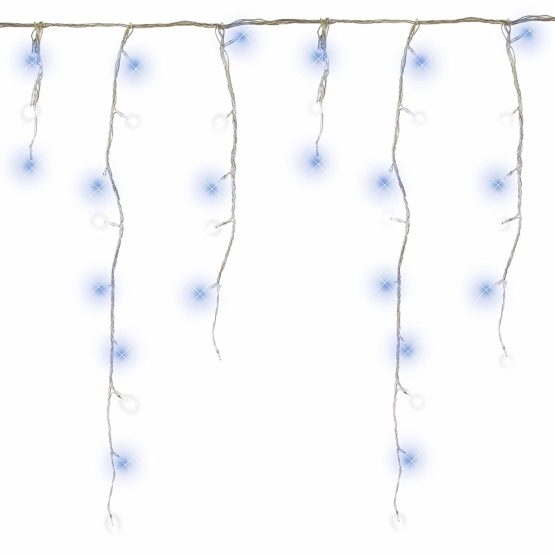 Christmas Workshop 78620 240 Icicle LED Outdoor Christmas Lights | 5.6 Metres | Blue & White Colour | Indoor & Outdoor Fairy Lights | Weddings & Gardens | 8 Functions | Mains Powered - Image 2