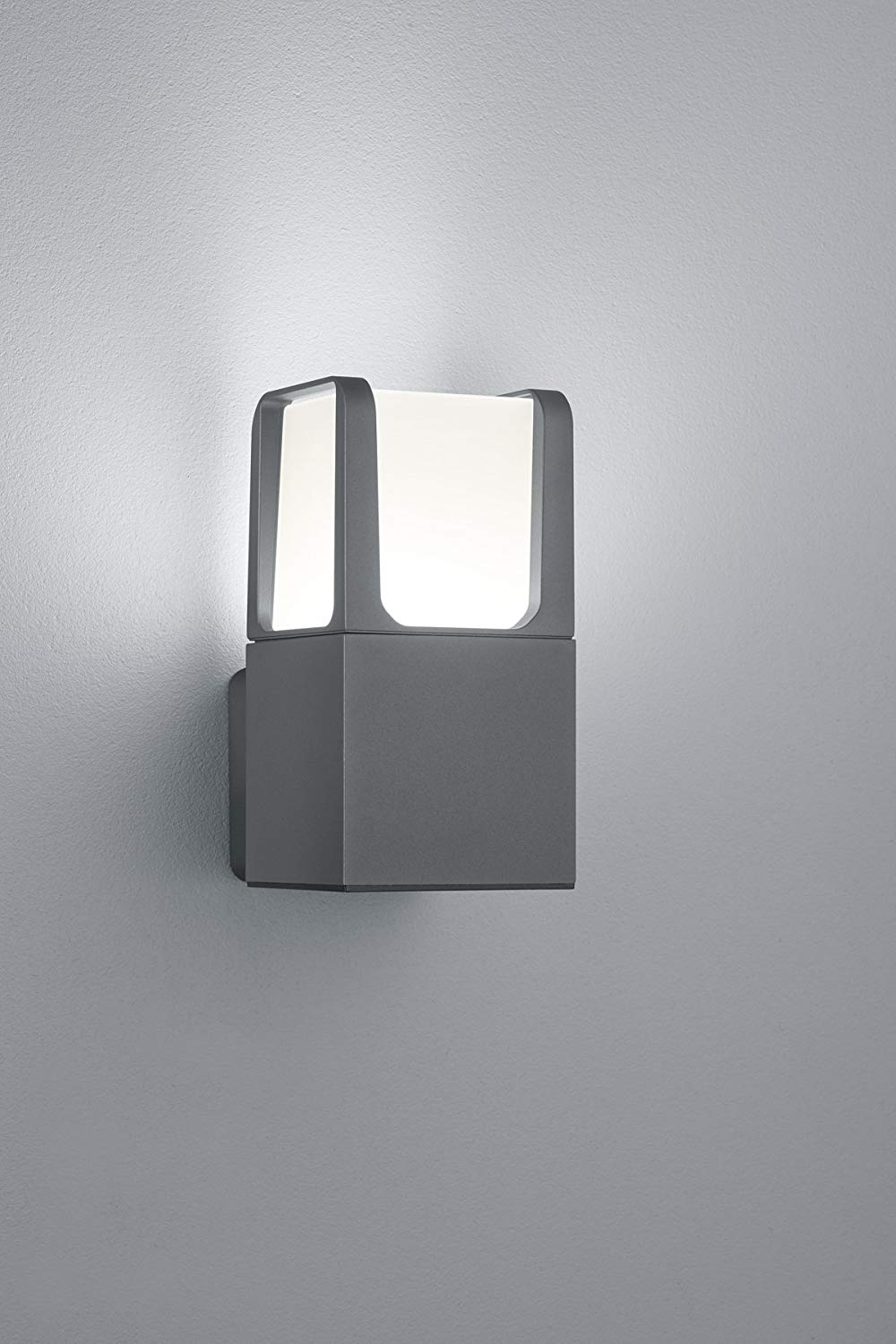 Trio Leuchten 222160142 Ebro A+ LED Outdoor Wall Light, Aluminium, 6 Watt, Integrated, Anthracite, 14.4 x 10 x 20 cm - Image 2