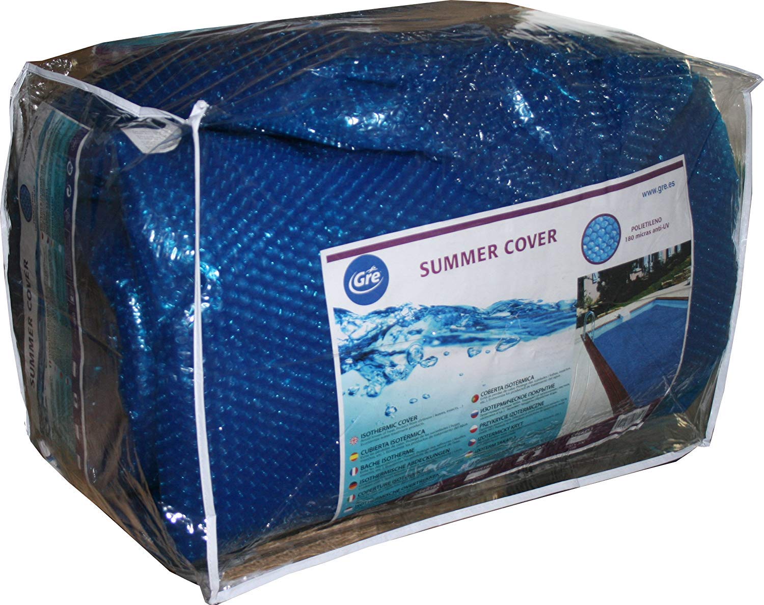 Gre CPERT53 Summer Cover for Rectangular Recessed Pools 500 x 300 cm Blue - Image 2
