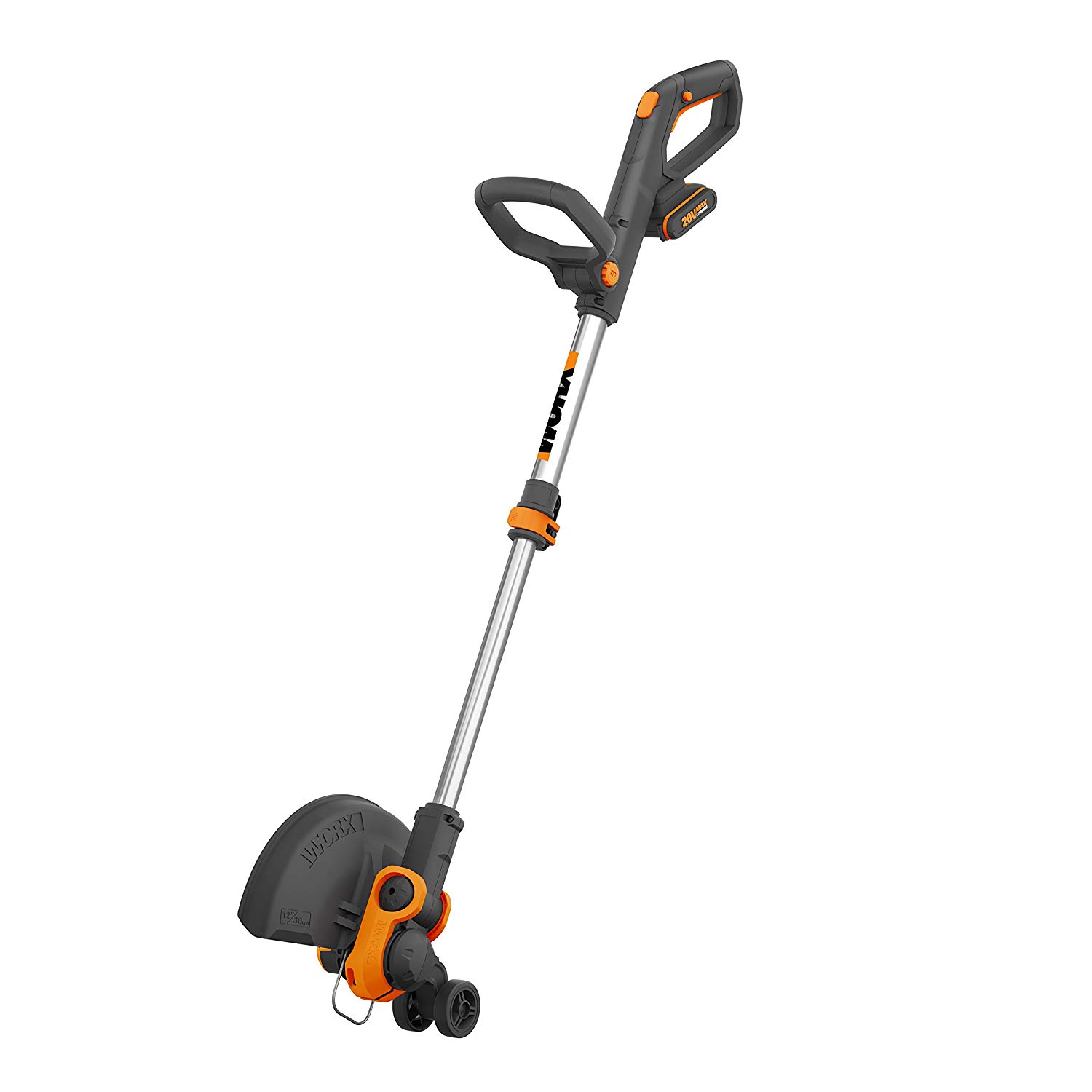 WORX WG163E.1 20V 30cm Cordless Line Trimmer with One Battery and Charger - Lightweight Grass Trimmer with Instant Conversion to Wheeled Edger