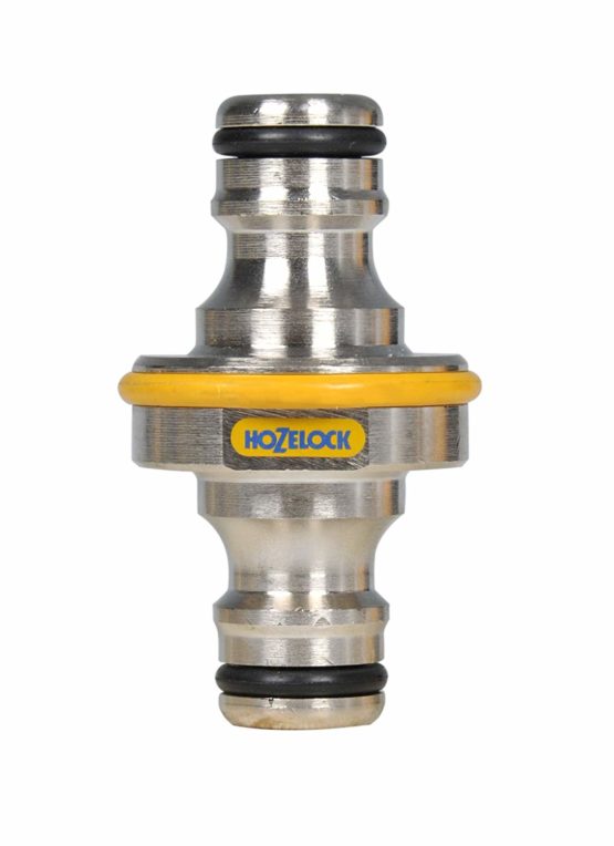 Hozelock 2044P0000 Pro Metal Double Male Hose End Connector, Silver - Image 2