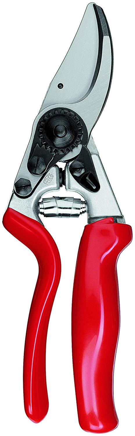 Felco Pruning Secateurs Model 10 Professional Large Left Handed Ergonomic Rotating Handle Hardened Steel Blade Floristry Gardening Horticulture
