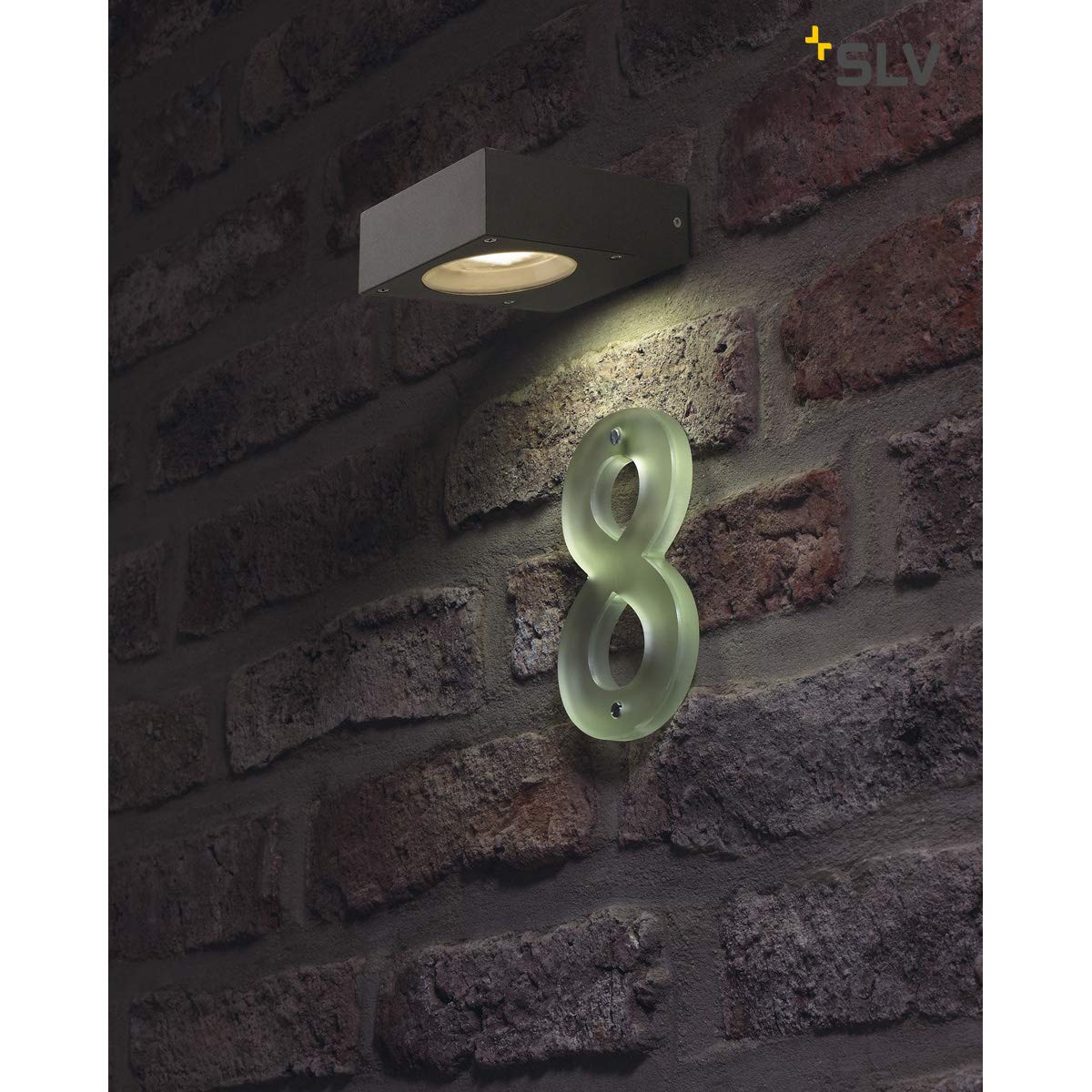 SLV Surface-Mounted Wall Light QUADRASYL WL 15 / Illumination for Walls, Paths, entrances, LED Outdoor spot, Surface-Mounted Outdoor Light - Image 2