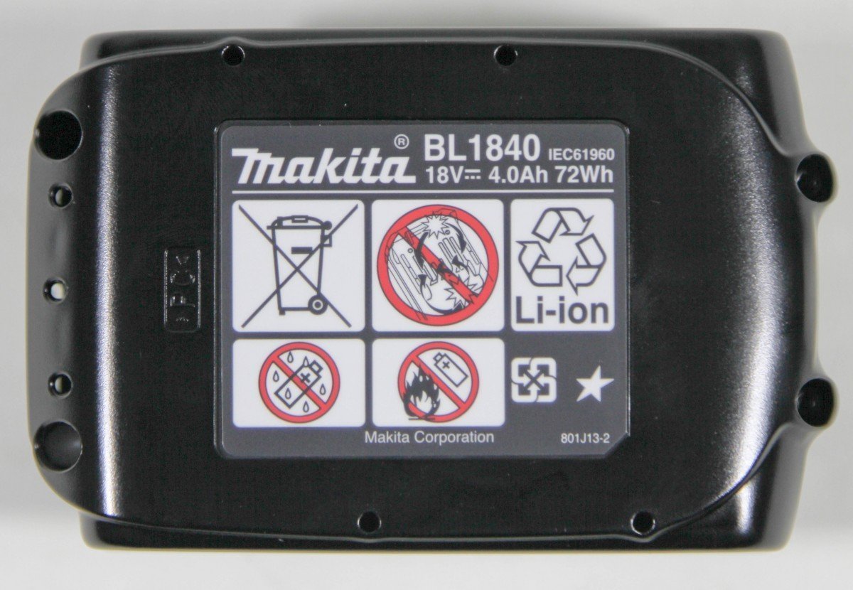 Makita 18V 4.0Ah Li-Ion LXT Battery BL1840B 196399-0 BL1840 Star Genuine UK, 8 x 5.99 x 11 cm - Image 2