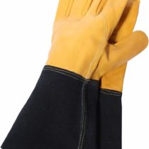 Town & Country TGL415 Deluxe Premium Leather Gauntlet Mens Gloves Town and Country Palm, Large (8-9)