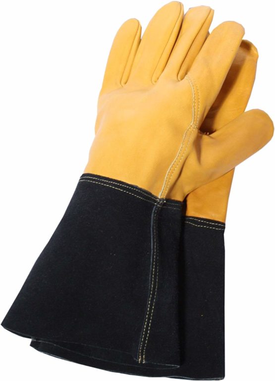 Town & Country TGL415 Deluxe Premium Leather Gauntlet Mens Gloves Town and Country Palm, Large (8-9)