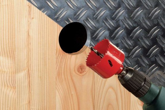 wolfcraft Bi-Metal Hole Saw I 5466000 I For drywall materials, wood, plastics and metals, cutting depth 40 mm - Image 2