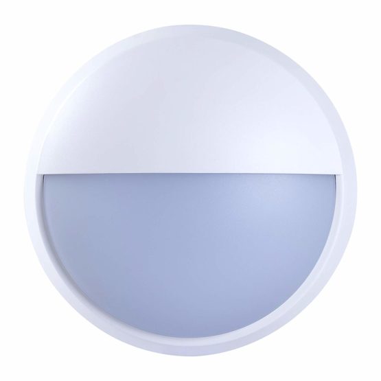 Luceco Eco Round Eyelid Bulkhead LED Lighting, Black and White Bezel, 21.5 cm, 10 Watts - Image 4