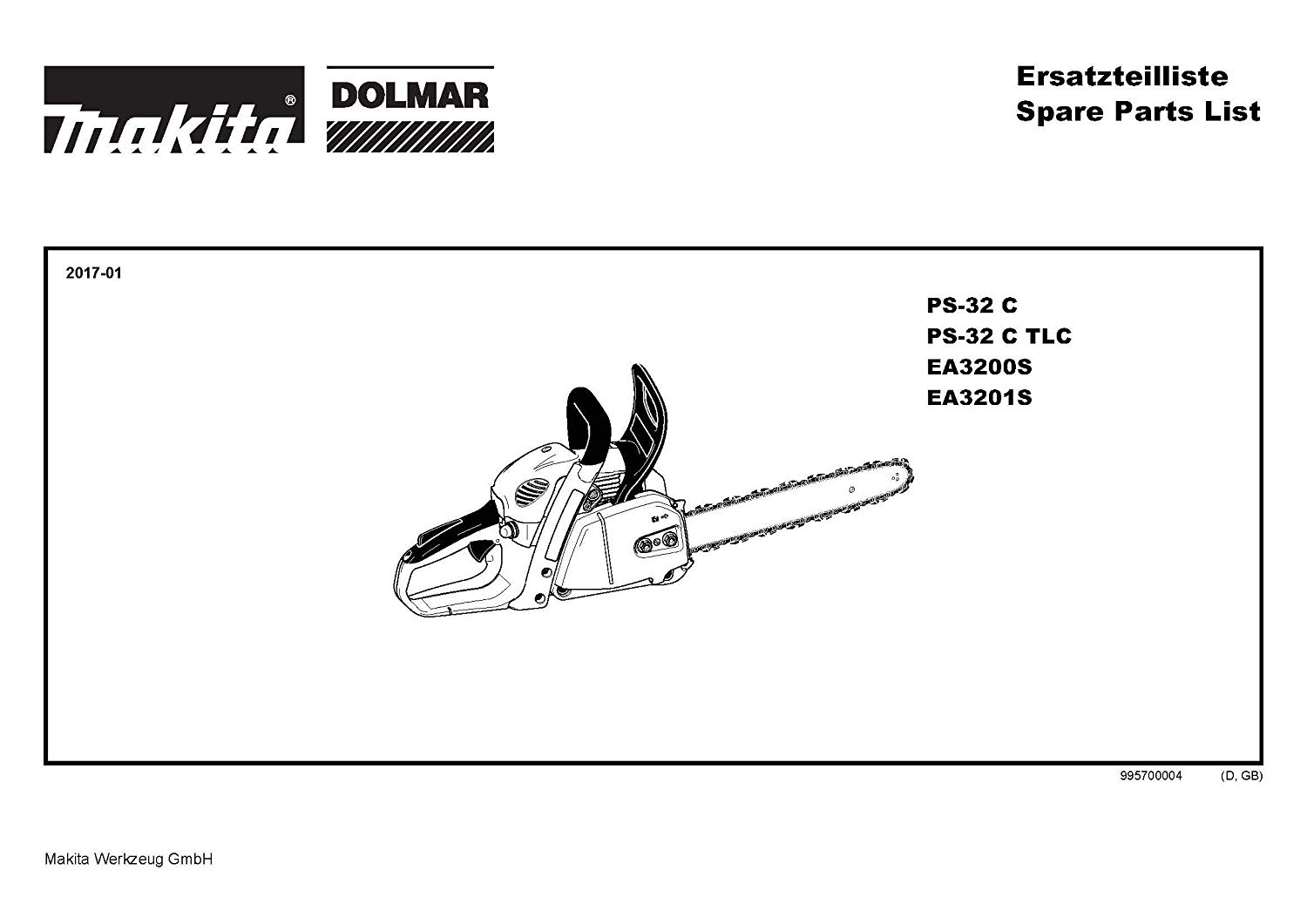 Dolmar 125143101-9494, hexagon nut M8x1, original spare part for Dolmar PS-32 C TLC