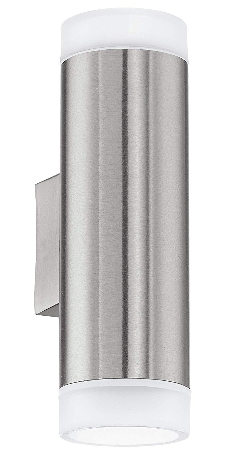 Eglo 92736 RIGA LED Exterior Wall Light in Stainless Steel, 6,5 x 20,5 cm