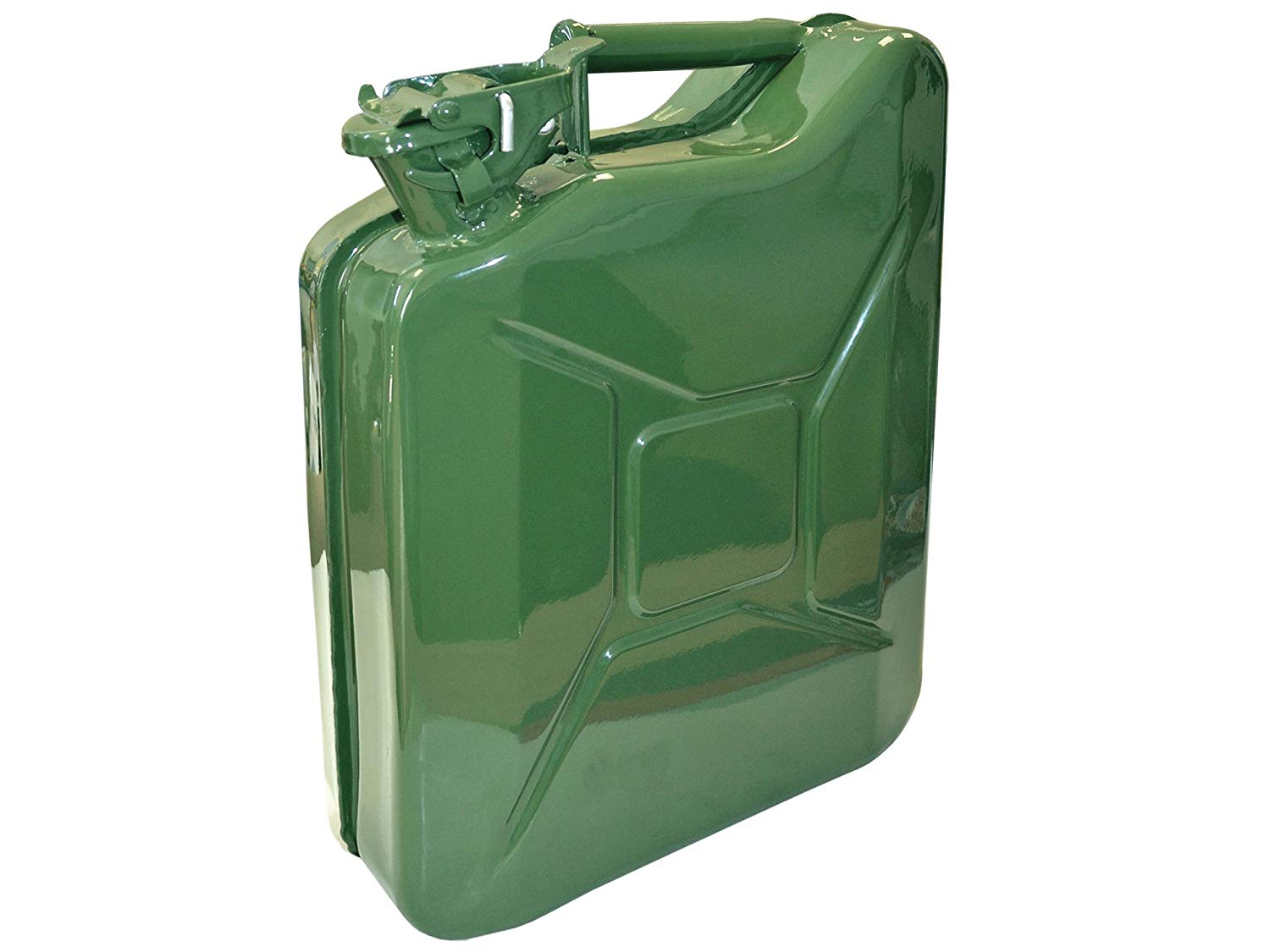 Faithfull FAIAUJERRY10 10 Litre Metal Jerry Can UN App, GS TUV Certified - Green
