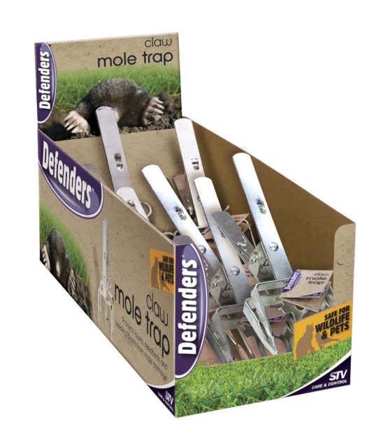 Defenders STV312 Mole Claw Trap (Catch and Kill Trap to Control Moles, Protects Lawns and Gardens, Durable, Rust-Free, All-Weather Design), Silver, 8.0 cm*22.0 cm*10.5 cm - Image 2