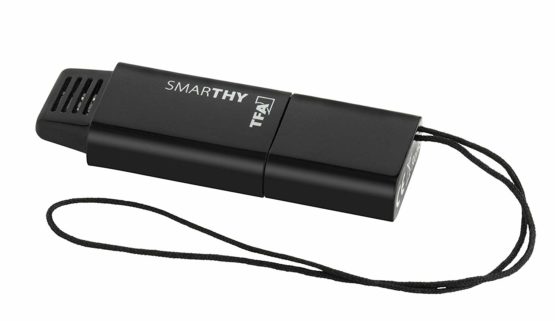 TFA 30.5035.01 Smarthy Thermo-Hygrometer for Smartphones, Black