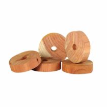 Zero In ZER035 Cedarwood Clothes Moth Repeller Rings (Natural, Chemical-Free Rings for Hangers)
