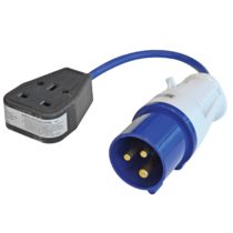 Faithfull FPPFLYLEAD 240V Fly Lead converter 16A plug to 13A socket with 35cm lead