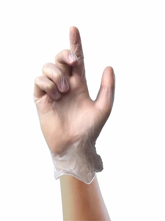 Unigloves UCV1204 Large Vinyl Powder Free Gloves (Box of 100) - Image 2