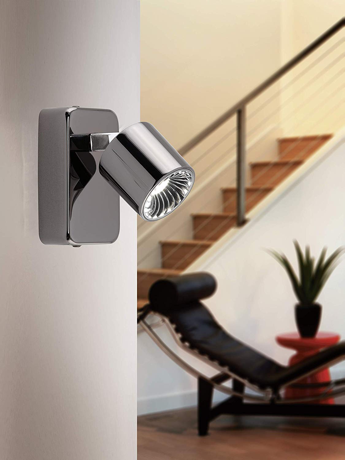 EGLO 94721 wall spotlight, integrated, silver - Image 2