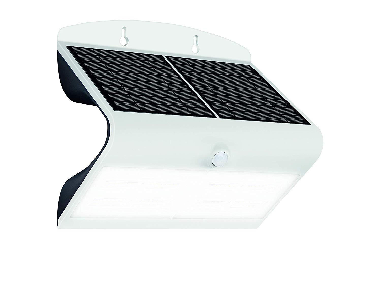 Luceco LEXS80W40-01 Solar Guardian Angled Wall Light Outdoor, with PIR Motion Sensor, 6.8 Watts, White Aluminium - Image 2