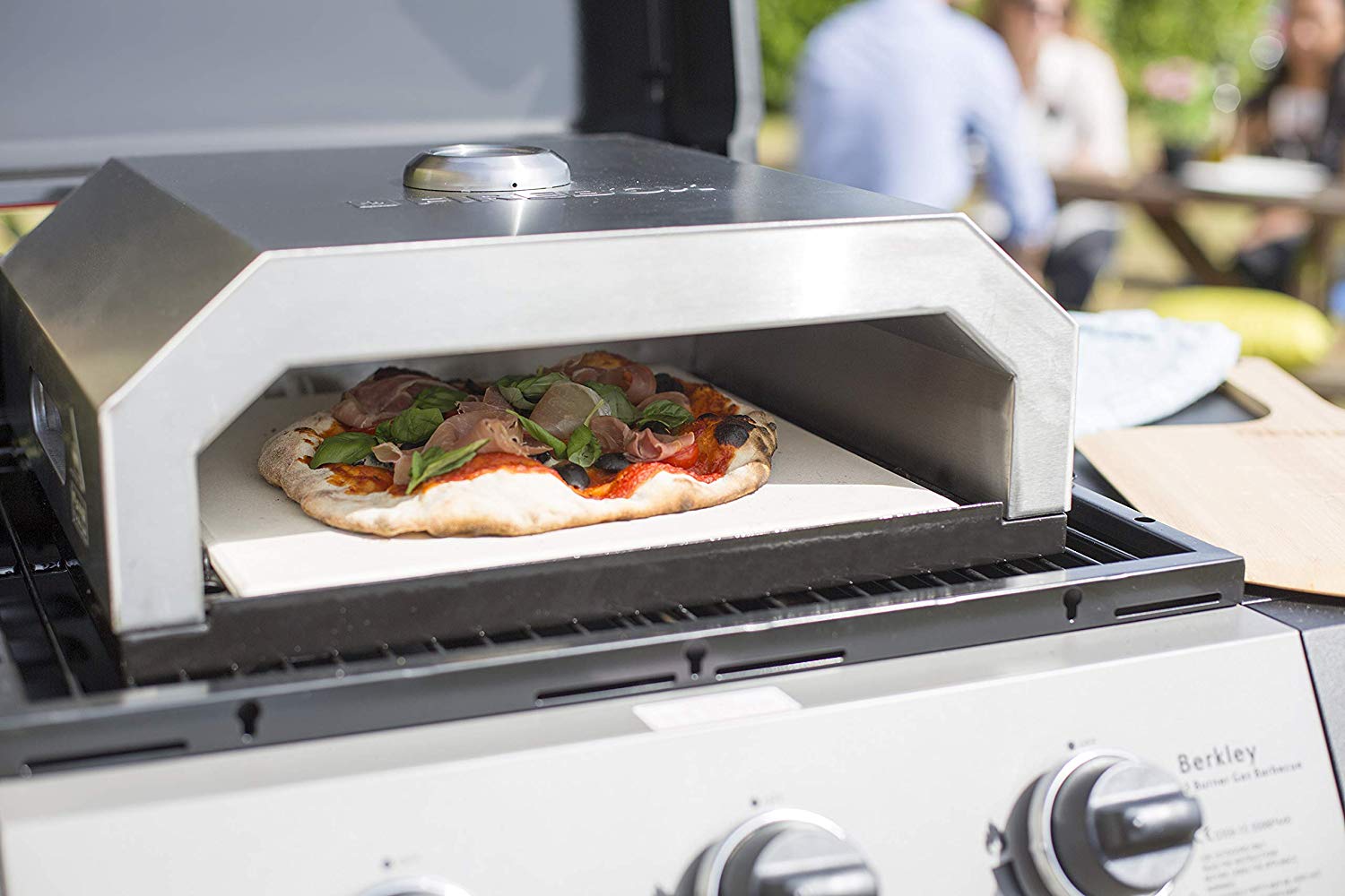 La Hacienda Firebox BBQ Pizza Oven, Silver, 56216 - Image 4