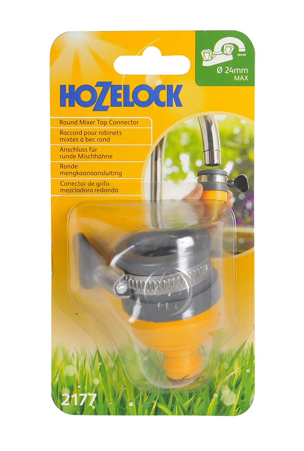 Hozelock Ltd 2177P9000 Round Mixer Tap Connector with a Minimum