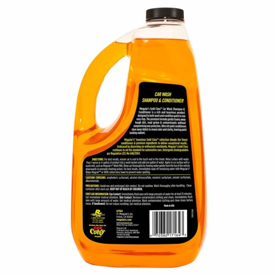 Meguiar's G7164EU Gold Class Car Wash Shampoo & Conditioner 1.89L Biodegradable Formula - Image 3