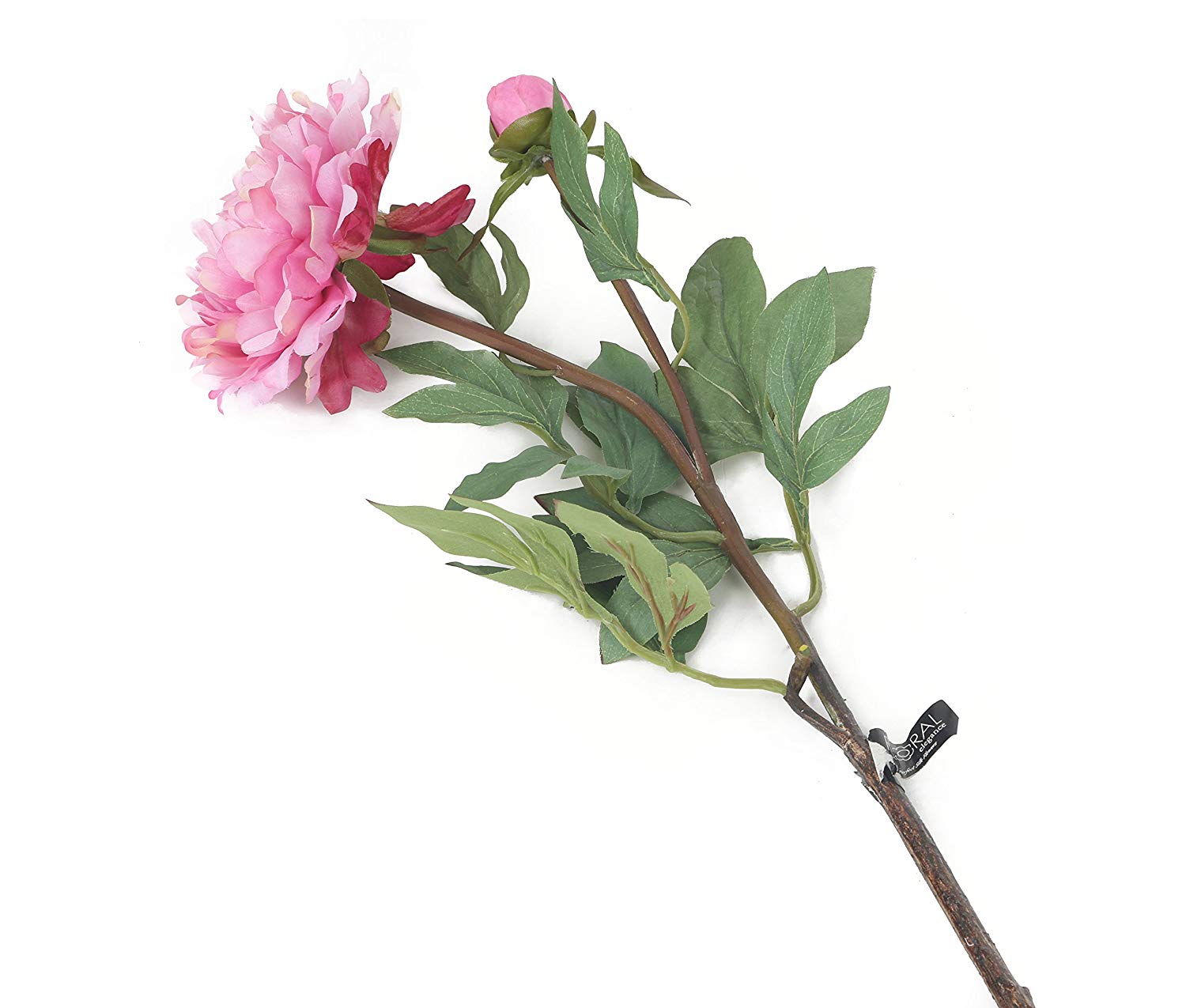 Floral Elegance Artificial 80cm Single Stem Pink Peony Flowers x 6 - Image 2