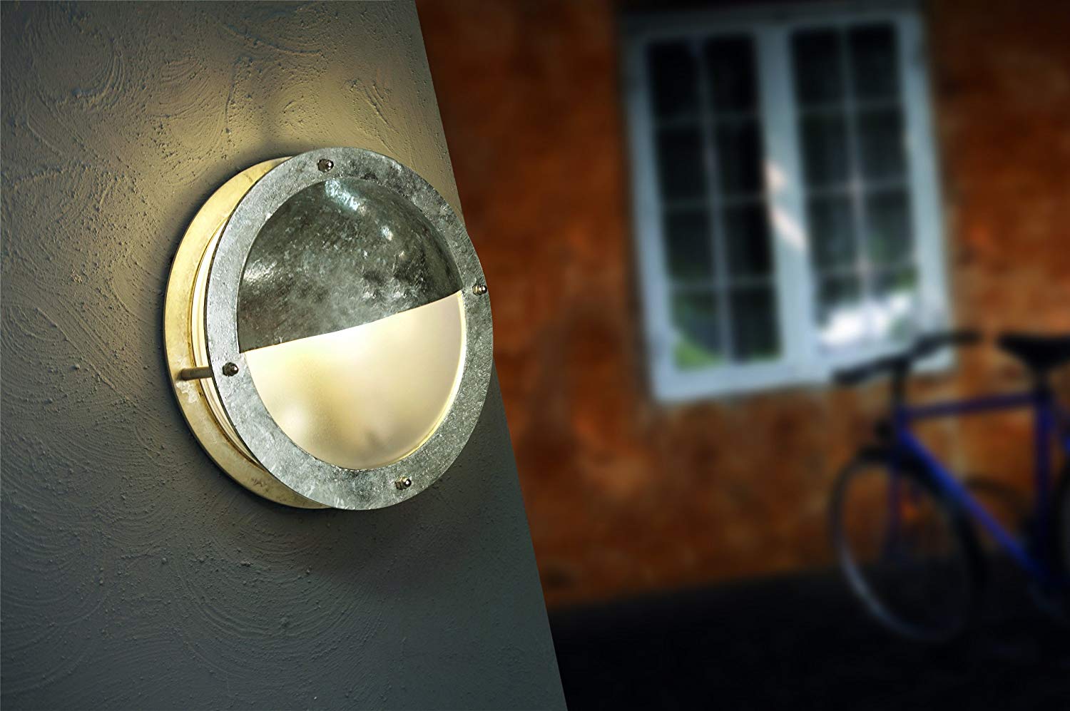 Nordlux Malte Outdoor Wall Light Silver Galvanized Steel E27 Coastal/Marine Safe - Garden, Patio, Entrance Mains Powered, IP54 - Image 2