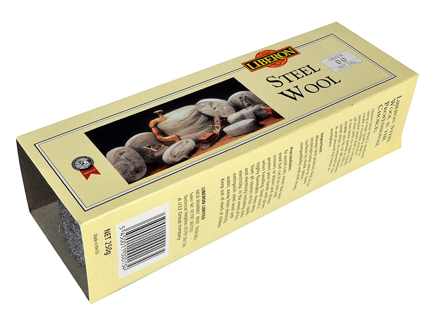 Libéron Steel Wool - Ideal For Delicate Surfaces - Cuts Back Between Coats - Cleans & Polishes Metals - Grade 0000 (Ultrafine) - 250g - Image 2