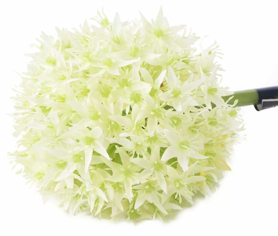 Floral Elegance Artificial 89cm Single Stem White Allium Flower - Image 4