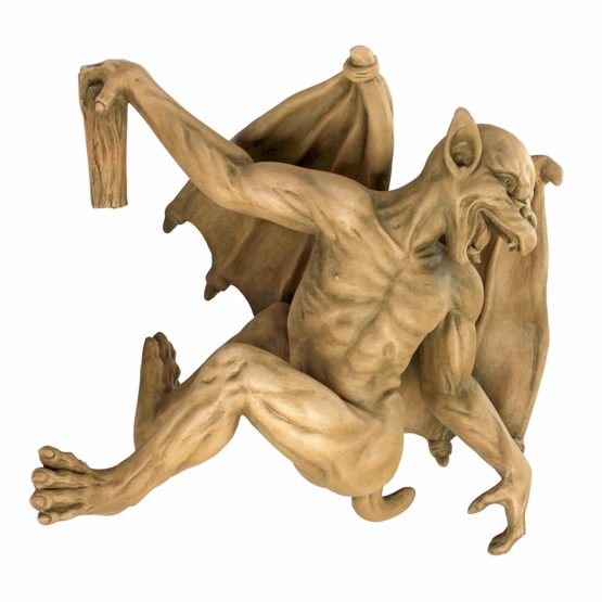 Design Toscano NG832115 Gaston the Gothic Gargoyle Climber Hanging Statue, Medium, 33 cm, Polyresin, Gothic Stone - Image 2