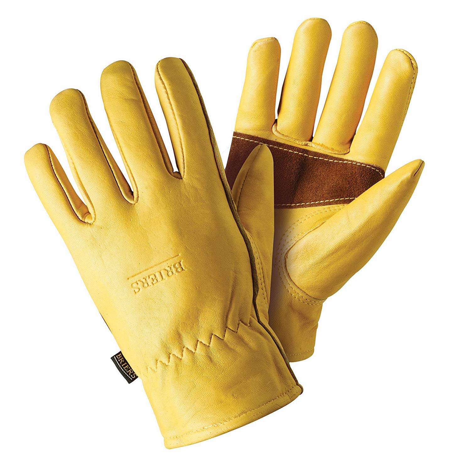 Briers Golden Gloves, Gold, Medium, M (Pack of 2)