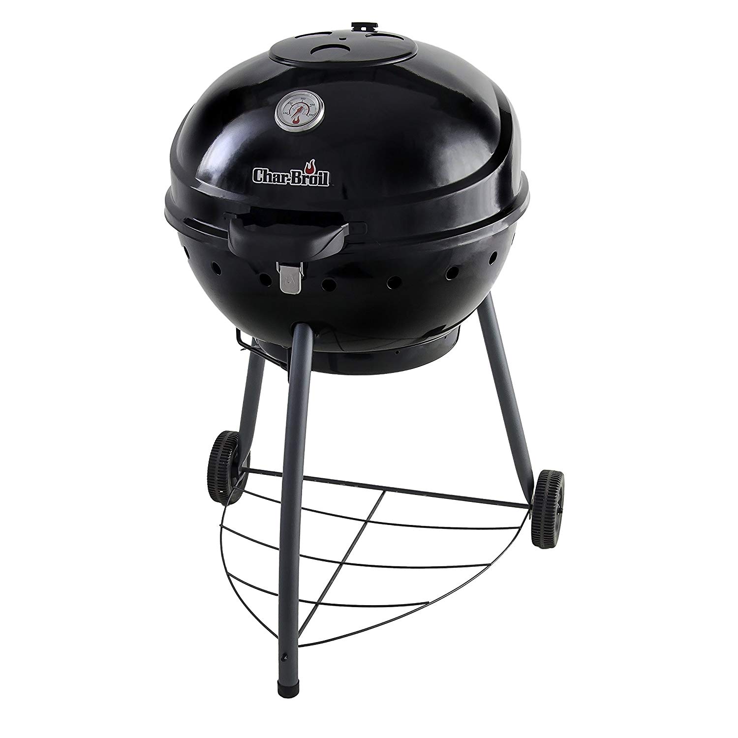 CharBroil 140756 Kettleman™ Charcoal Barbecue Grill, Black Finish