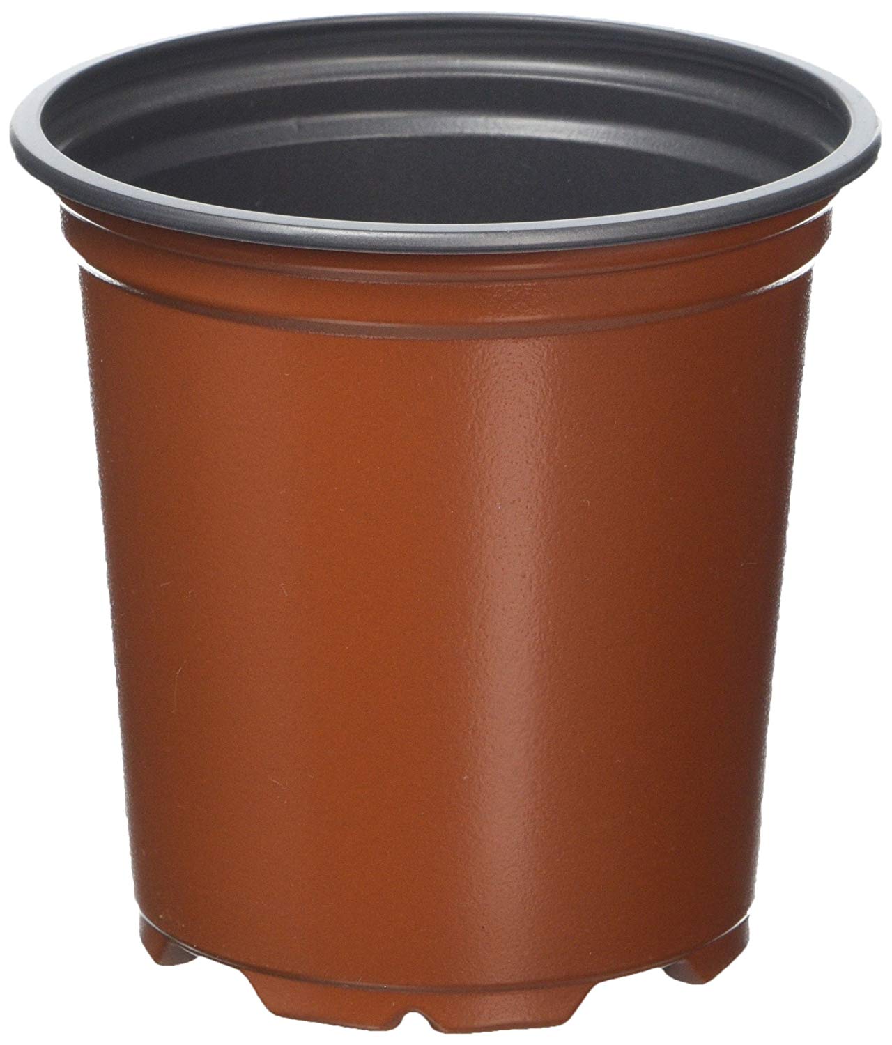 Nutley's 100 Pack of 9cm Durable, UV-Resistant Indoor/Outdoor Plastic Plant Pots Grey