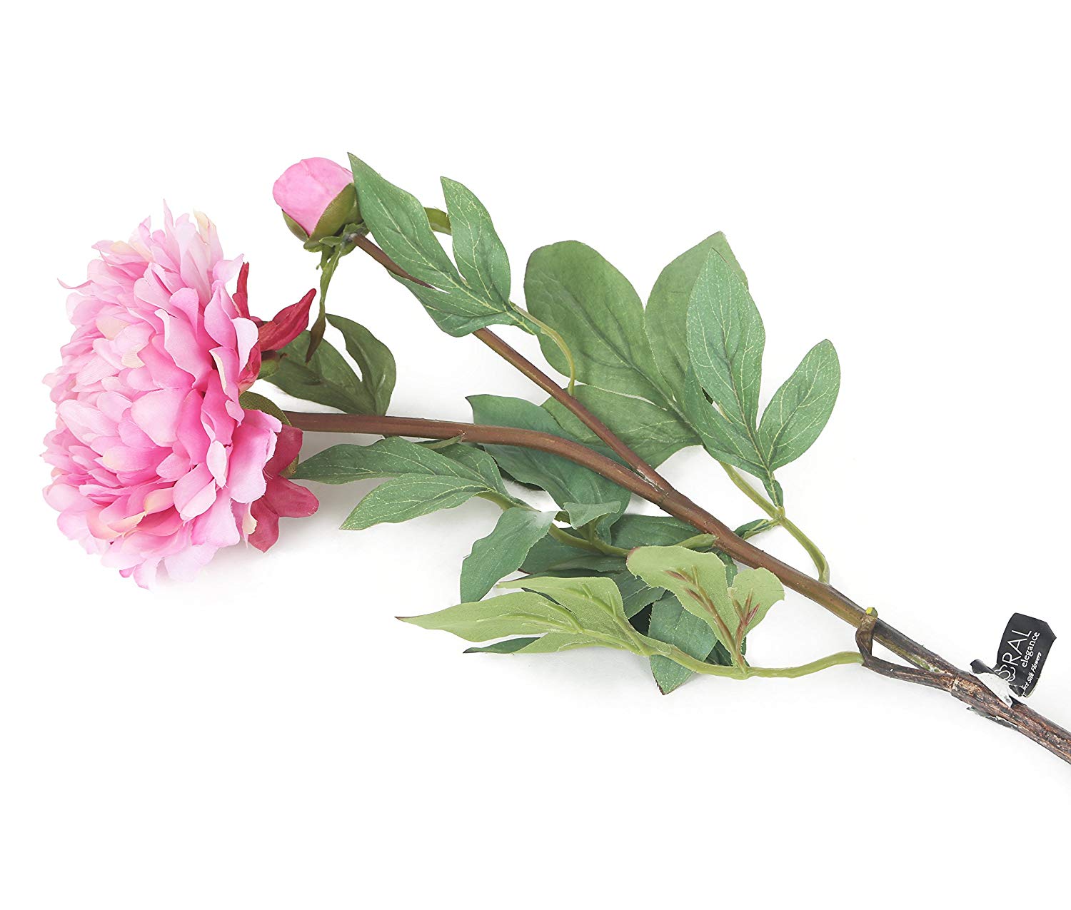 Floral Elegance Artificial 80cm Single Stem Pink Peony Flowers x 6