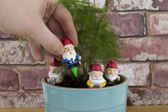 Gift Republic GR450112 Gnomes Plant Pot, Multi-Colour, 8.0 cm*14.0 cm*3.5 cm