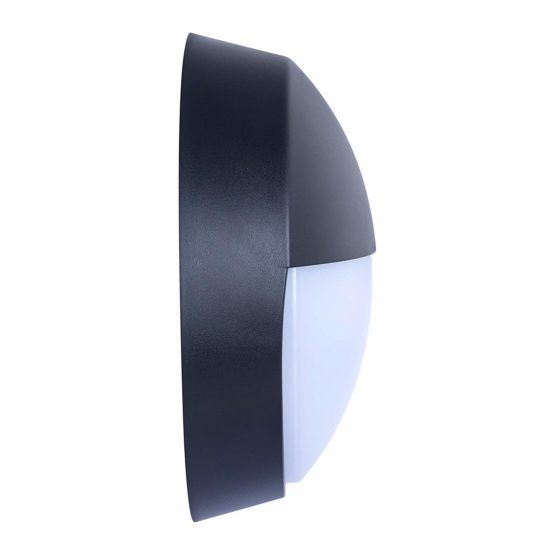 Luceco Eco Round Eyelid Bulkhead LED Lighting, Black and White Bezel, 21.5 cm, 10 Watts - Image 2