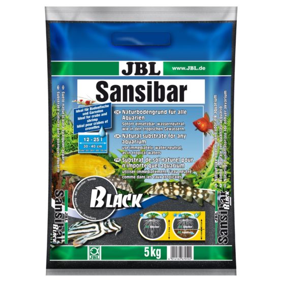 JBL Sansibar DARK 5 kg, Dark substrate for freshwater and saltwater aquariums