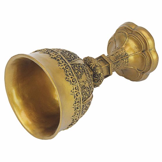 Design Toscano CL6121 Golden Chalice of King Arthur Medieval Decor Gothic Goblet Sculpture, 22.75 cm, Polyresin, Gold - Image 4