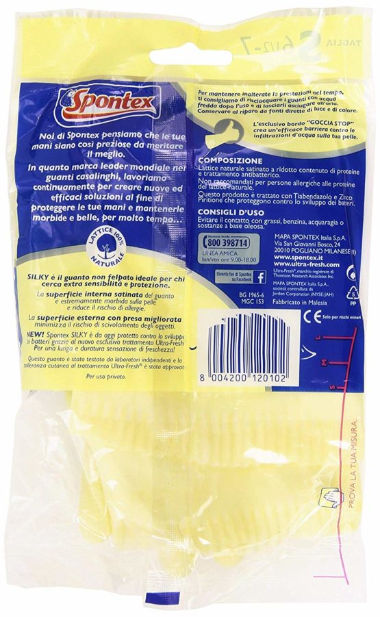 Spontex Silky Gloves, Silk Effect On Skin, No Fleece Lining, Size S - Image 3