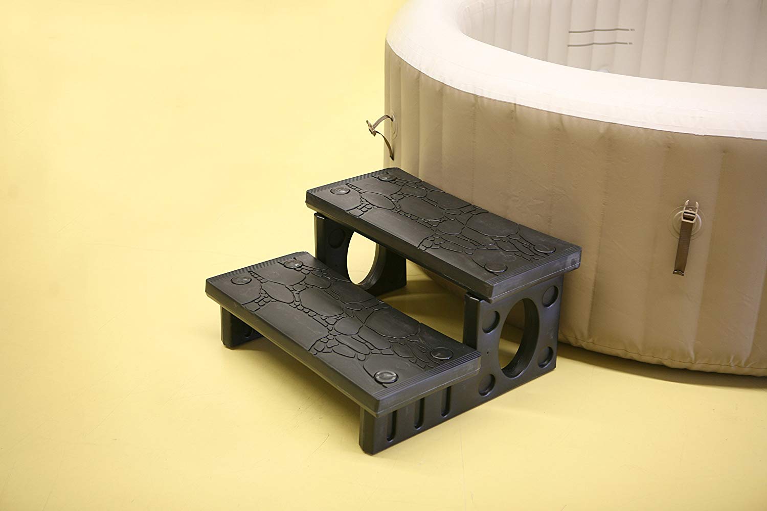 Whirlpool Treppe Doppelstufe - Rutschfeste Einstiegshilfe Bis 150 Kg