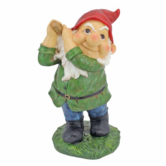 Design Toscano QM2458200 Bigey Burt Funny Golfing Garden Gnome Statue, 30 cm, Polyresin, Full Color - Image 2