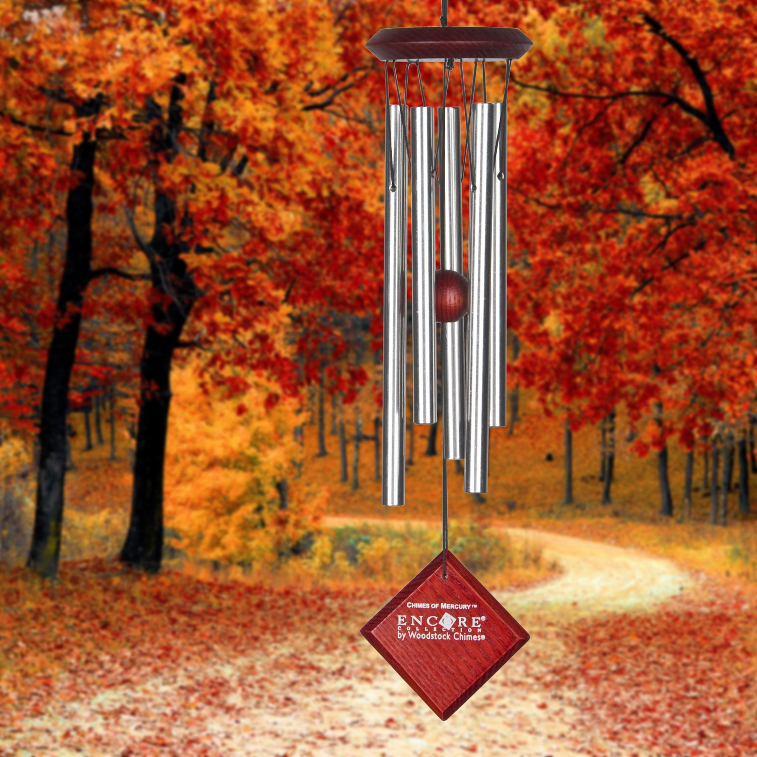 Woodstock DCS14 Encore Collection Silver Chimes of Mercury Windchime, 14" - Image 3
