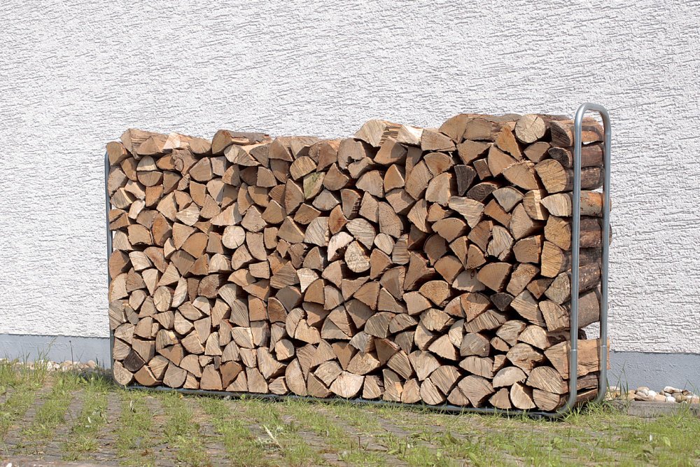 Wolfcraft Stacking Aid for Firewood I 5122000 I Size-adjustable firewood store - Image 4